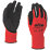 Site  Nitrile Foam Coated Gloves Red / Black Small