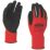 Site  Nitrile Foam Coated Gloves Red/Black Small