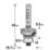 Trend 46/118X1/4TC 1/4" 0° Rounding-Over Bearing Guided Ovolo Cutter 18.7mm x 9.5mm