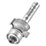 Trend 46/118X1/4TC 1/4" Shank Double-Flute 0° Rounding-Over Bearing Guided Ovolo Cutter 18.7mm x 9.5mm