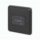 MK Contoura 10A 1-Gang 3-Pole Fan Isolator Switch Black  with Colour-Matched Inserts