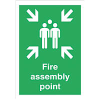 Non Photoluminescent "Fire Assembly Point" Sign 420 x 297mm