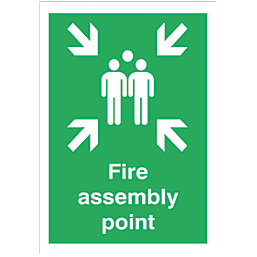Non Photoluminescent "Fire Assembly Point" Sign 420mm x 297mm