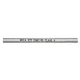 Deta TTE Round Steel Galvanised Class 4 Conduit Tube 20mm x 3m