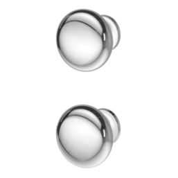 Essentials Chervil Round Cabinet Knob Polished Chrome 32mm 2 Pieces