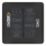 LAP  2-Gang 2-Way LED Dimmer Switch  Matt Black with Colour-Matched Inserts