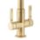 Abode Metix Monobloc Mixer Tap Brushed Brass