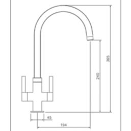 Abode Metix Monobloc Mixer Tap Brushed Brass