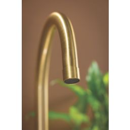 Abode Metix Monobloc Mixer Tap Brushed Brass