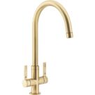 Abode Metix Monobloc Mixer Tap Brushed Brass