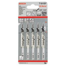 Bosch  T101BF Wood Jigsaw Blades 100mm 5 Pack