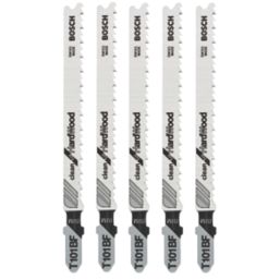 Bosch  T101BF Wood Jigsaw Blades 100mm 5 Pack