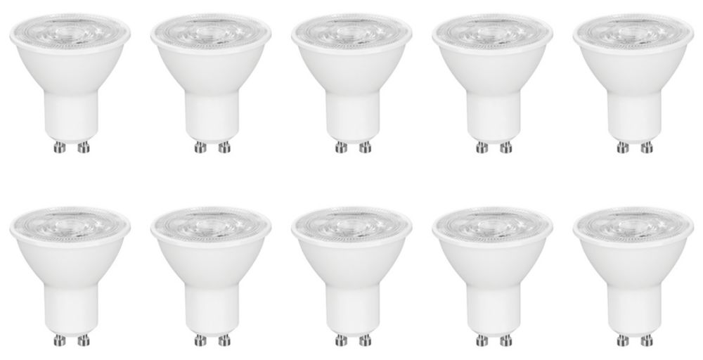 LAP GU10 LED Light Bulb 345lm 3.6W 10 Pack - Screwfix