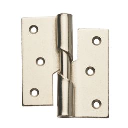 Smith & Locke Satin Nickel  Rising Butt Hinges RH 75mm x 71mm 2 Pack