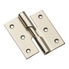 Smith & Locke Satin Nickel  Rising Butt Hinges RH 75mm x 71mm 2 Pack