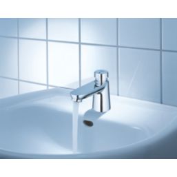 Grohe Euroeco Cosmopolitan CT Chrome 100mm Self-Closing Mono Basin Pillar Tap