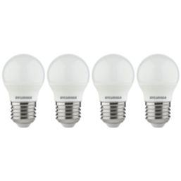 Sylvania ToLEDo V7 827 SL4 E27 Mini Globe LED Light Bulb  470lm 4.5W 4 Pack