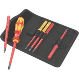 Wera Kraftform Kompakt 7 Imperial 1 Tool Finder VDE Interchangeable Insulated Screwdriver Set 7 Pieces