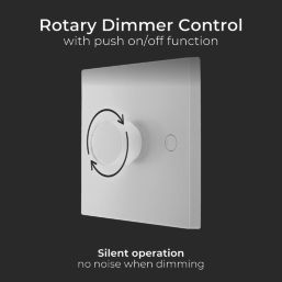 British General 900 Series 1-Gang 2-Way LED Dimmer Switch  White