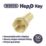 Hep2O  Brass Push-Fit Adapting Female Coupler 22mm x 3/4"