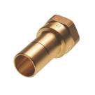Hep2O  Brass Push-Fit Adapting Female Coupler 22mm x 3/4"