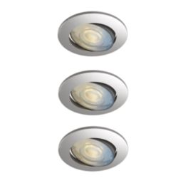 Calex SMD 220-240V 2700-6500K Adjustable Tilting Head  LED Smart Downlights Steel 4.9W 345lm 3 Pack