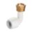 Hep2O  Plastic Push-Fit Angled Keyless Tap Connector 15mm x 1/2"