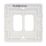 Hager Sollysta WMGP2 2-Module Grid Faceplate White