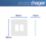 Hager Sollysta WMGP2 2-Module Grid Faceplate White