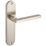 Smith & Locke Murlough Fire Rated Latch Lever Door Handles Pair Brushed Nickel