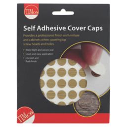 Timco 13mm 112 Pack Odessa Oak Screw Cover Stickers