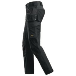 Snickers 6271 Full Stretch Work Trousers Black 31" W 32" L