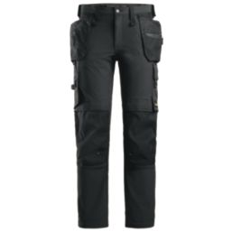 Snickers 6271 Full Stretch Work Trousers Black 31" W 32" L