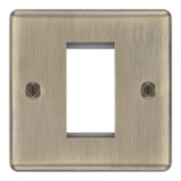 LAP  1-Module Modular Faceplate Antique Brass