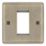 LAP  1-Module Modular Faceplate Antique Brass