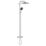 Grohe Vitalio Comfort 250 HP Rear-Fed Exposed Chrome Thermostatic Shower System with Bath Outlet