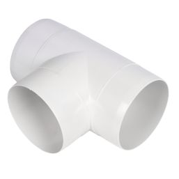 Manrose Circular T Piece White 100mm