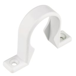 FloPlast Push-Fit Waste Pipe Clips White 32mm 20 Pack