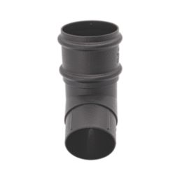 FloPlast Cast Iron Effect 112° Round Offset Bend Black 68mm