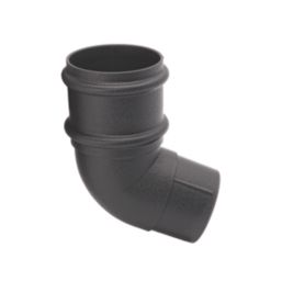 FloPlast Cast Iron Effect 112° Round Offset Bend Black 68mm