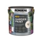 Ronseal Garden Paint Matt White Ash 2.5Ltr