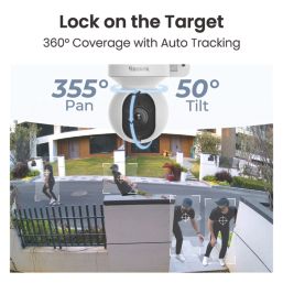 Reolink E560P PoE or Mains-Powered White Wired 4K Indoor & Outdoor Cylinder Pan & Tilt Camera