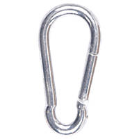 Diall 5mm Snap Hook Zinc-Plated 10 Pack