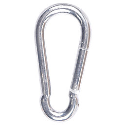 Diall 5mm Snap Hooks Zinc-Plated 10 Pack