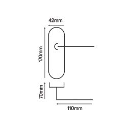 Smith & Locke Corfe Fire Rated Lever Lock Door Handles Pair Satin Chrome