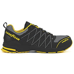 Goodyear GYSHU1502 Metal Free   Safety Trainers Black/Yellow Size 10