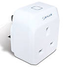 Salus SP600 13A Smart Plug with Built-In Zigbee Repeater White