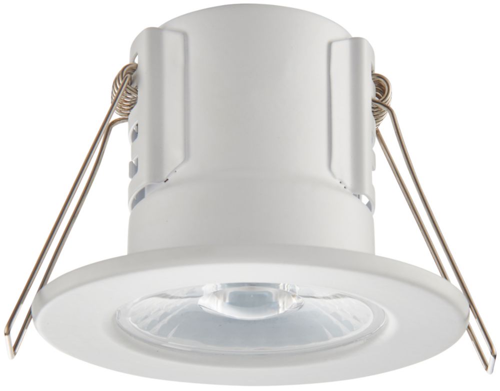 LAP Cosmoseco Fixed Fire Rated LED Downlight White 5.8W 450lm Screwfix