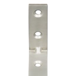 Essentials Corner Brackets Silver 30mm x 30mm x 16mm 4 Pack