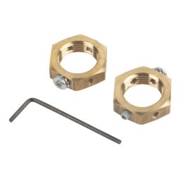 Essentials Earthing Nuts 20mm 2 Pack